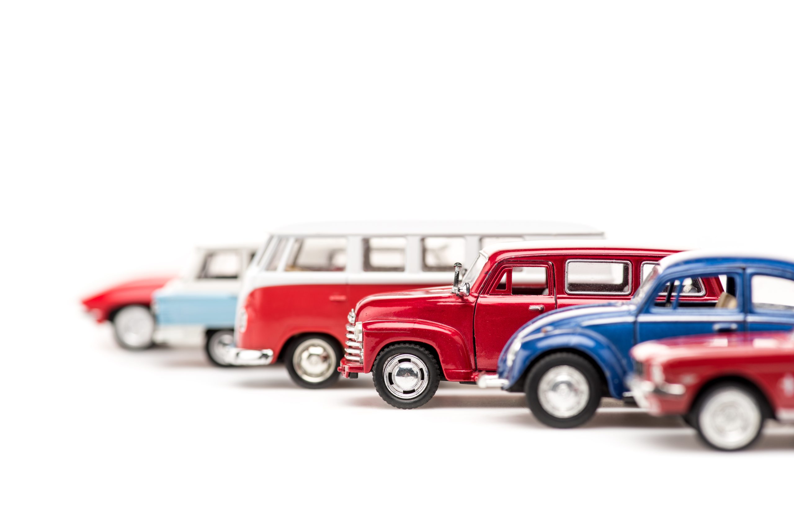 A selection of model cars