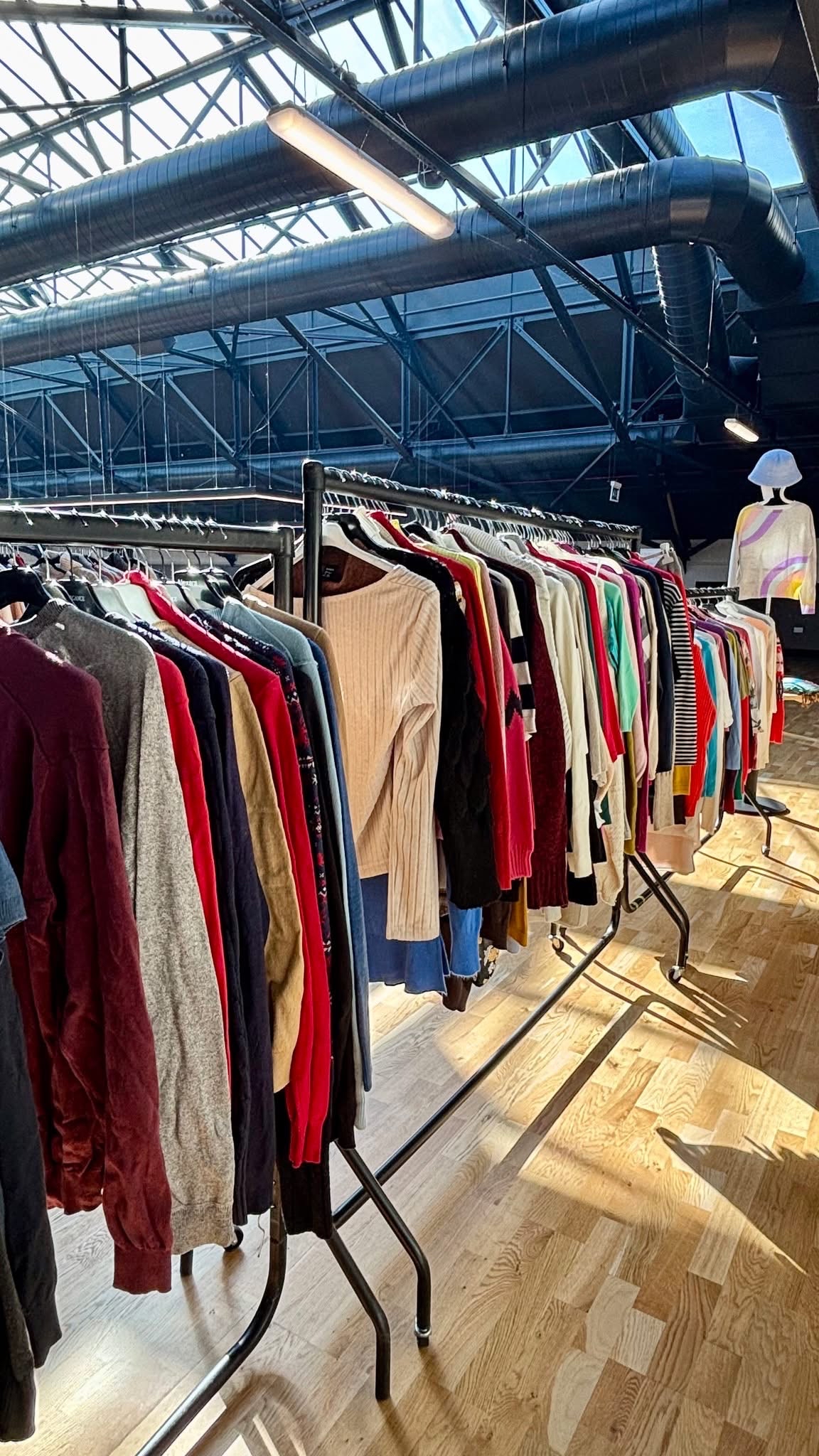 Pre-loved and vintage knitwear plus other items.